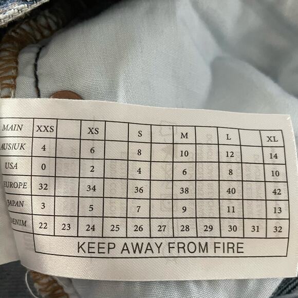 One Teaspoon Awesome Baggies Jeans Low Waist Relaxed Leg Blue Size 25 - Picture 7 of 12